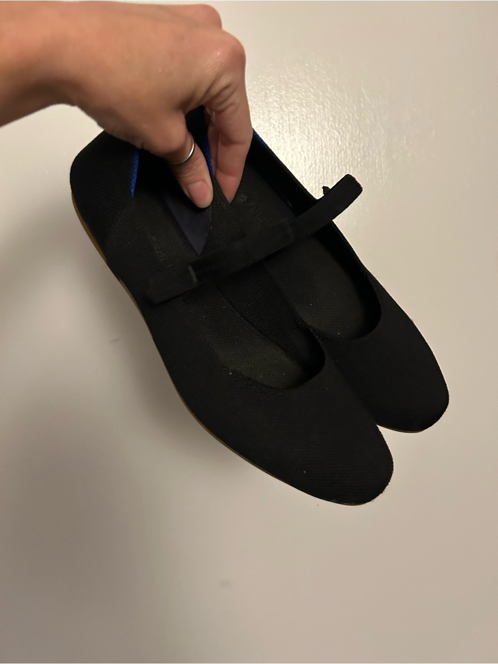 Rothy's Black Mary Jane Flats with Strap